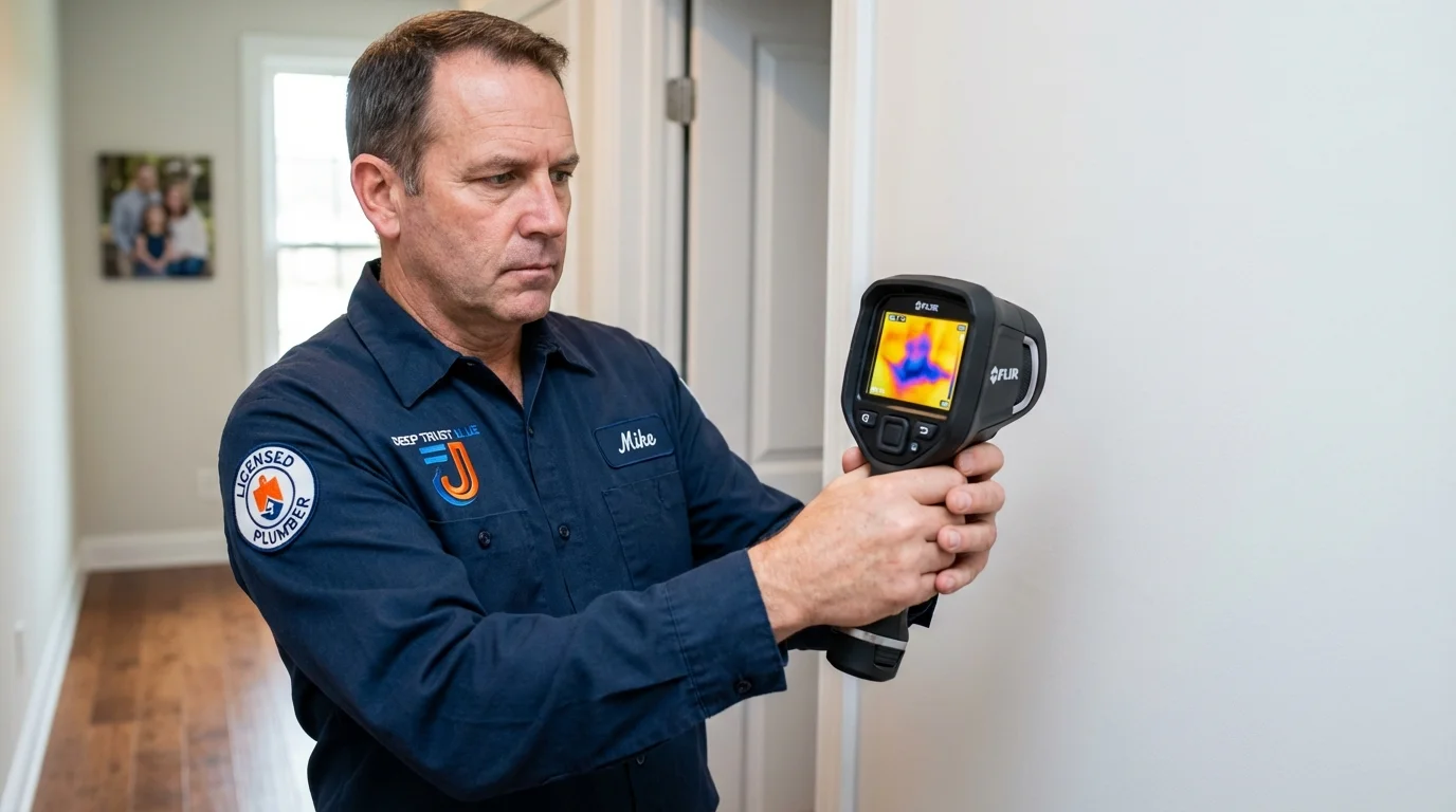 Thermal imaging leak detection by Johns Plumbing LLC in Pawnee City